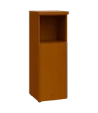 MHN 3 - 4DN kancelářská skříň, 1-dveřová/nika, levá, 1120x400x400, třešeň šumavská